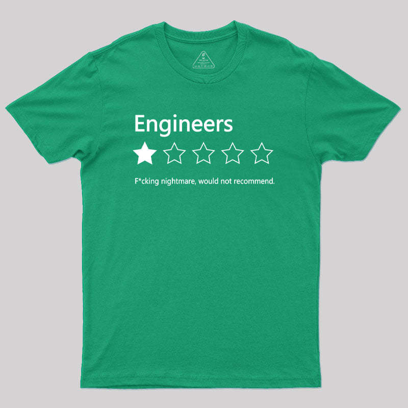 Engineers Would not Recommend Geek T-Shirt