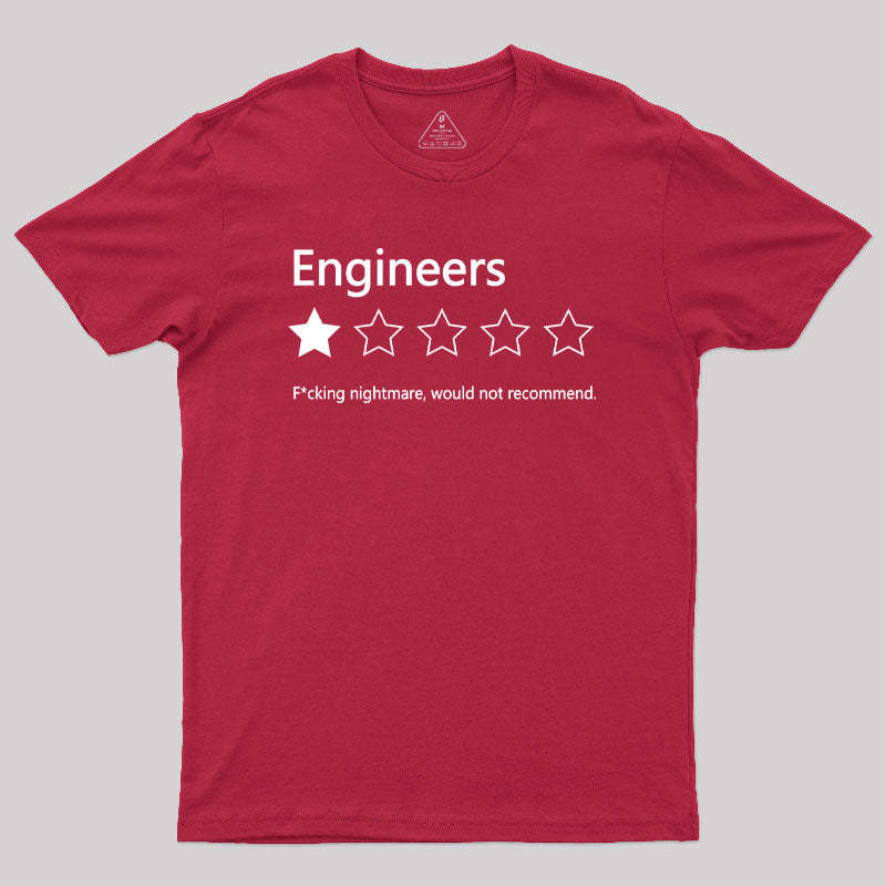 Engineers Would not Recommend Geek T-Shirt