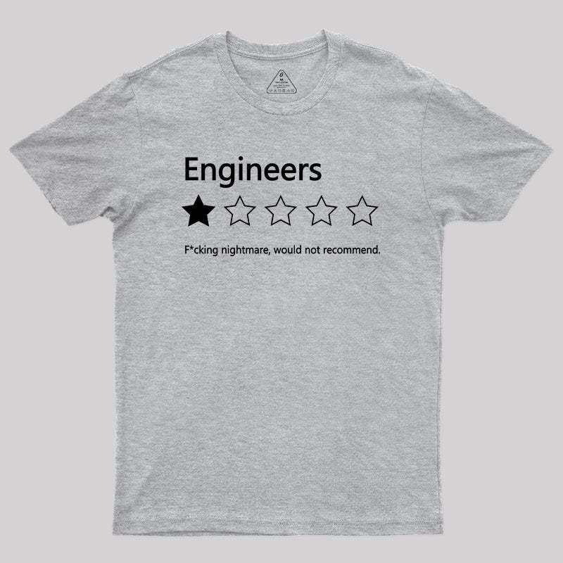Engineers Would not Recommend Geek T-Shirt