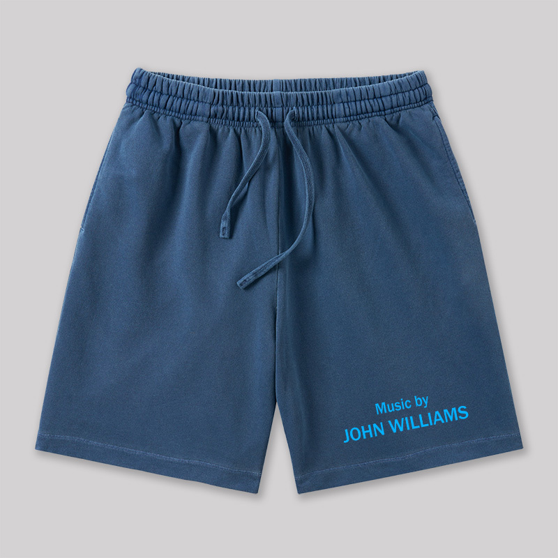 Music by John Williams Geeky Washed Shorts