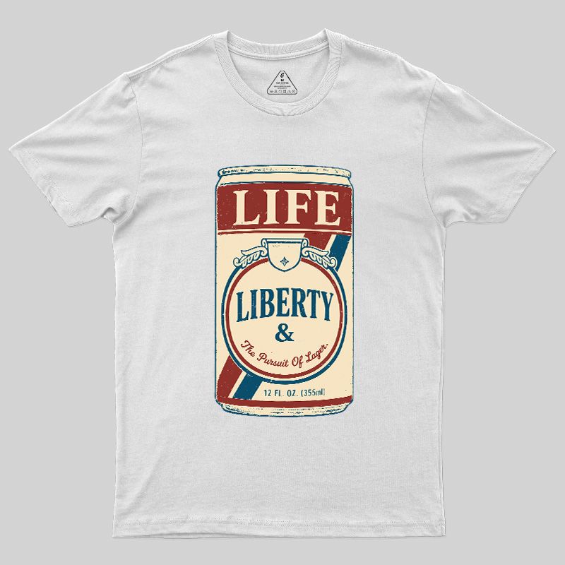 Independence Day Beer Lover Geek T-Shirt