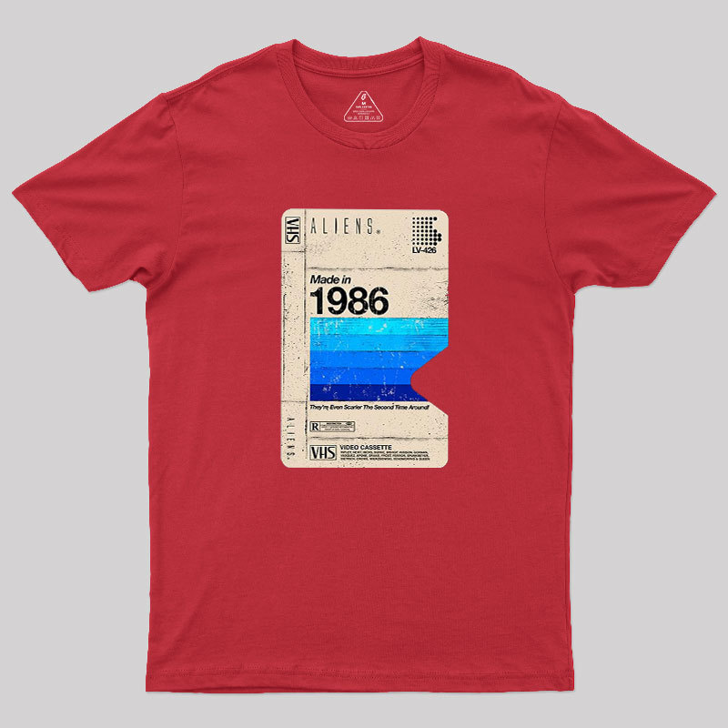 Aliens Blank Tape Geek T-Shirt