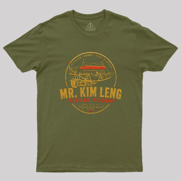 Mr Kim Leng Thai Food Geek T-Shirt