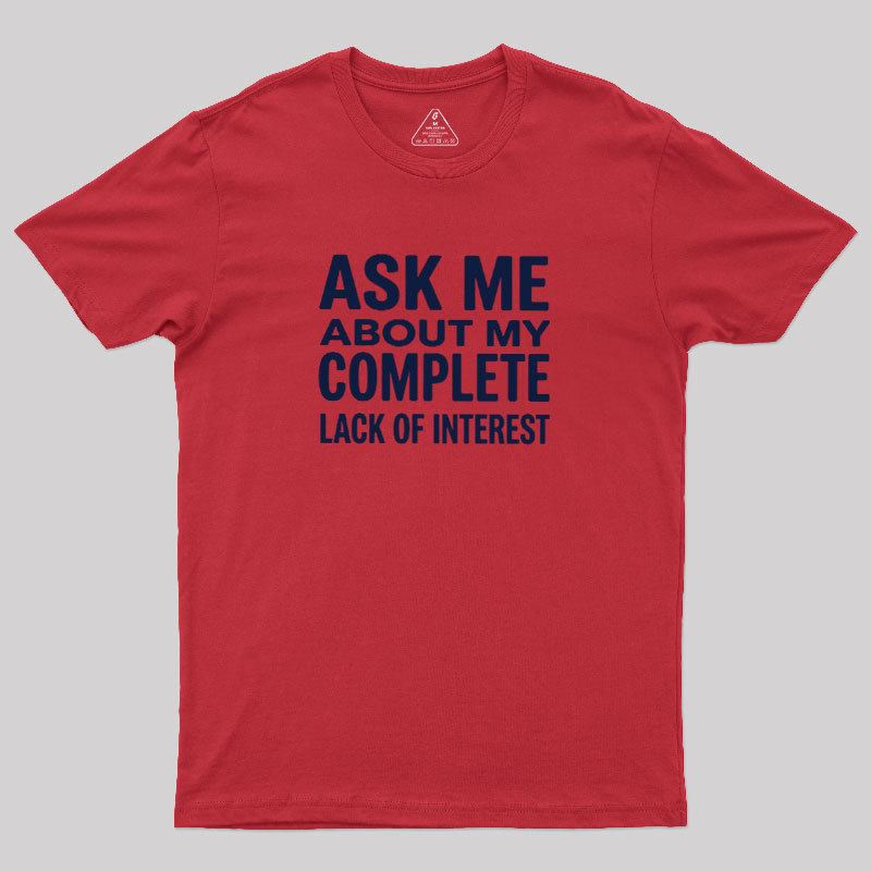 Interest Not Found Geek T-Shirt