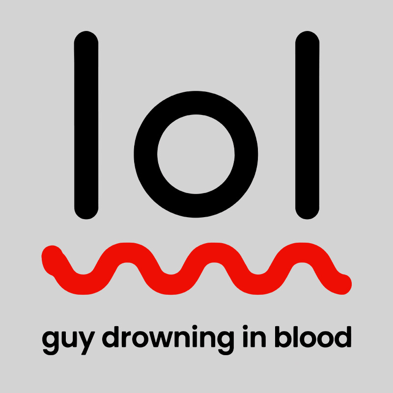Guy Drowning In Blood Geek T-Shirt