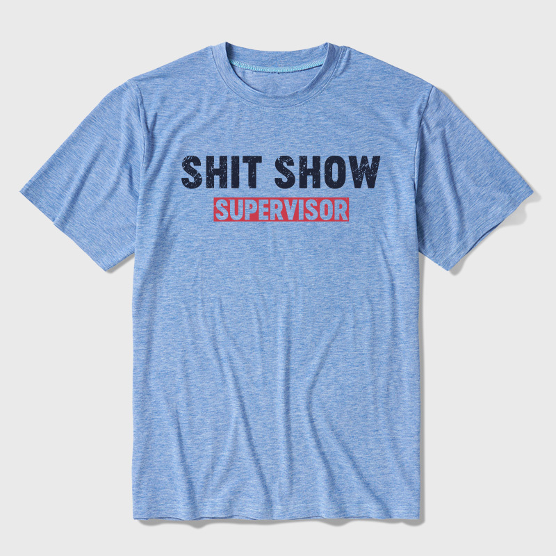 Shit Show Supervisor Ultra Soft Heather Tee