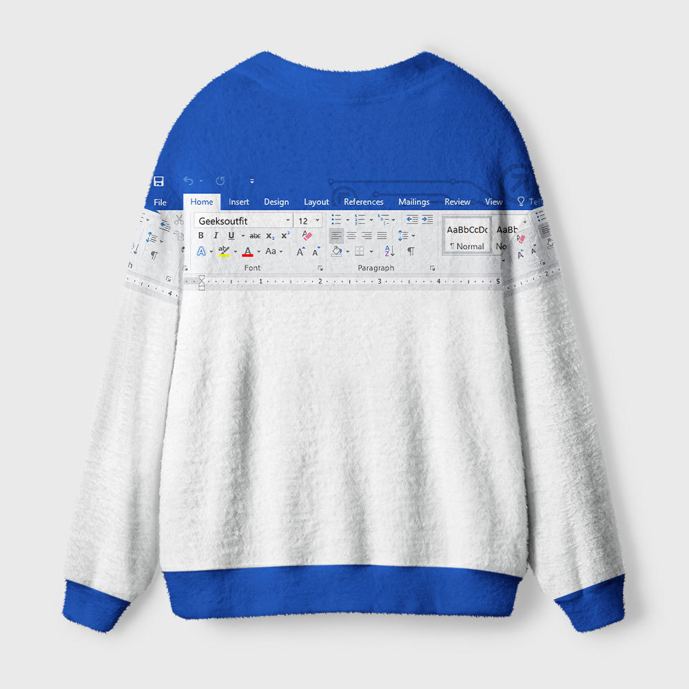 Word Funny Geek Ugly Cardigan Sweaters