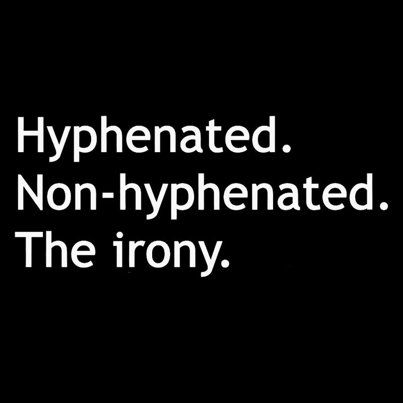 Hyphenated Non-hyphenated Geek T-Shirt