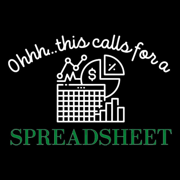 Spreadsheet Lover This Calls For A Spreadsheet Geek T-Shirt