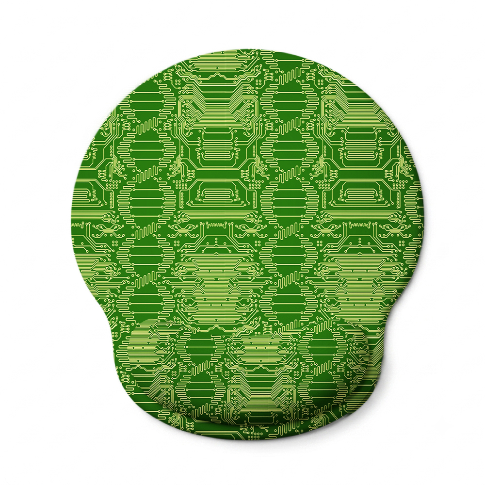 Circuit Matrix Green Geek Ergonomic Mouse Pad