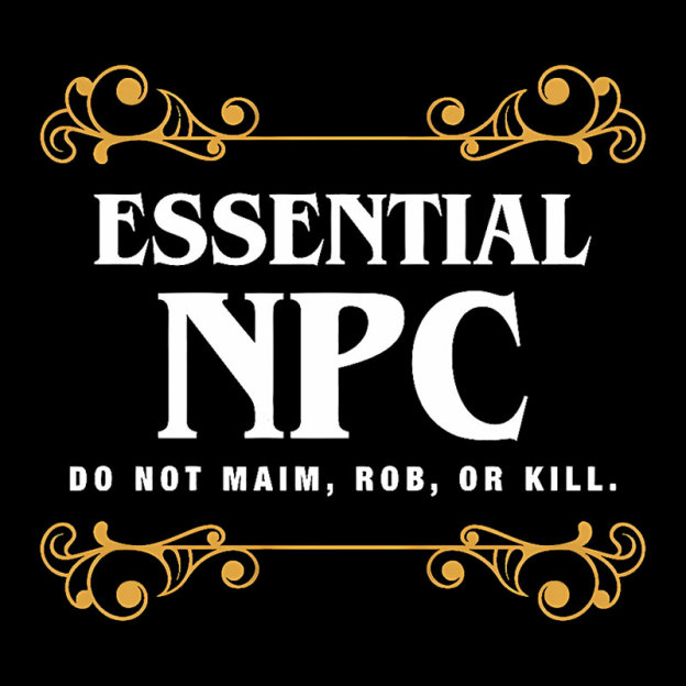 Essential NPC Character Tabletop RPG Addict Geek T-Shirt