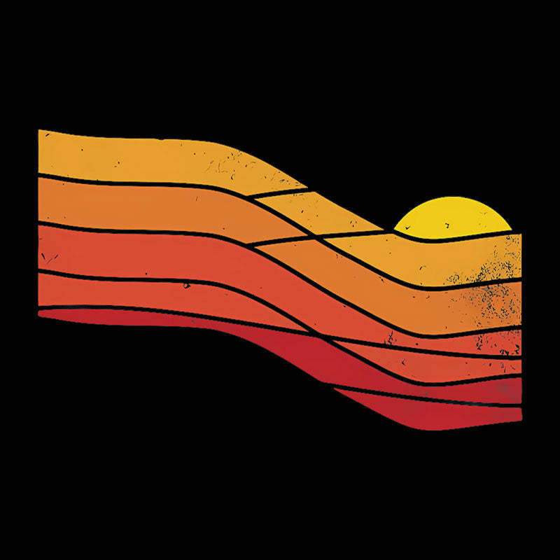 70s Retro Sunset Geek T-Shirt