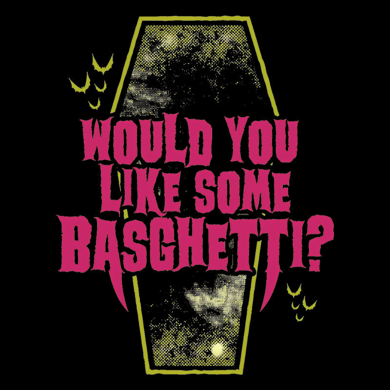 Basghetti - Funny Goth Vampire Geek T-Shirt