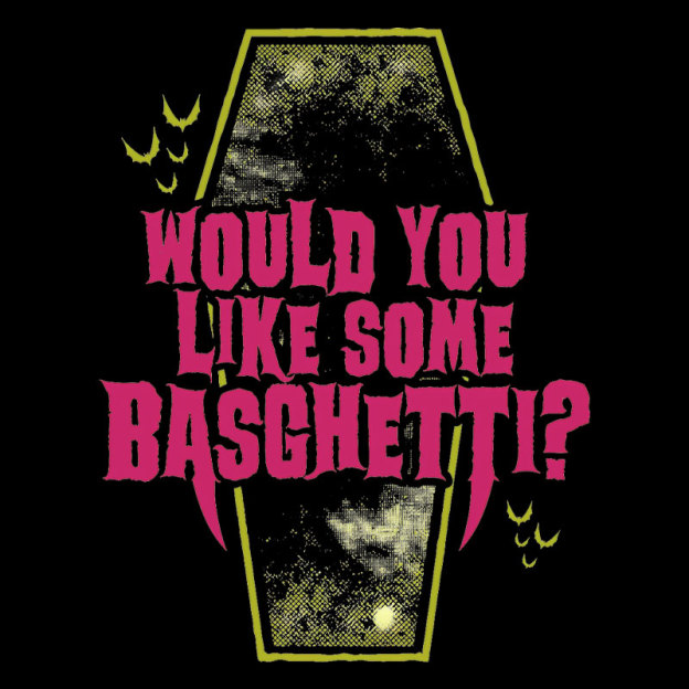 Basghetti - Funny Goth Vampire Geek T-Shirt