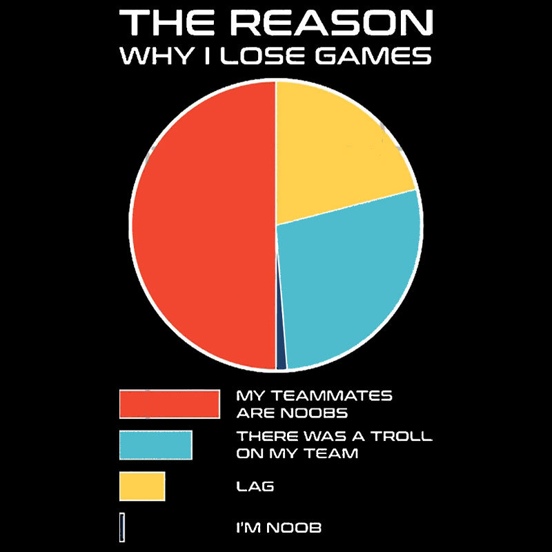 The Reason Why I Lose Games Geek T-Shirt