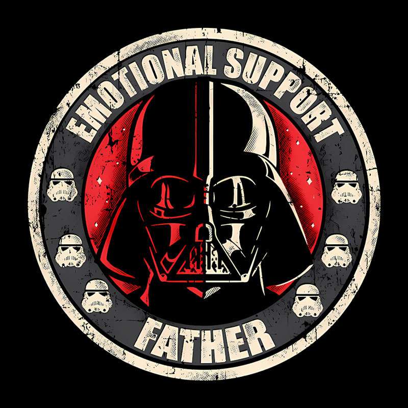 Emotional Support Father Geek T-Shirt