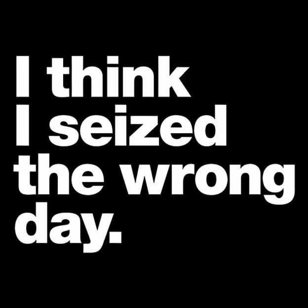 I Think I Seized The Wrong Day Geek T-Shirt