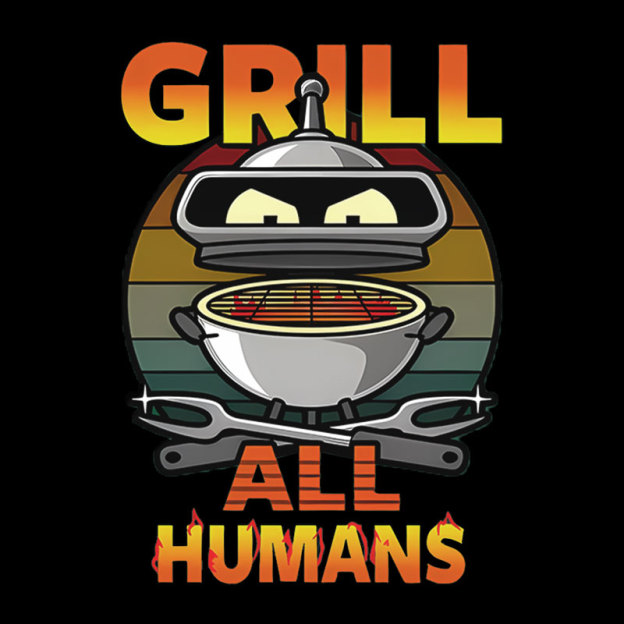 Grill All Humans Geek T-Shirt