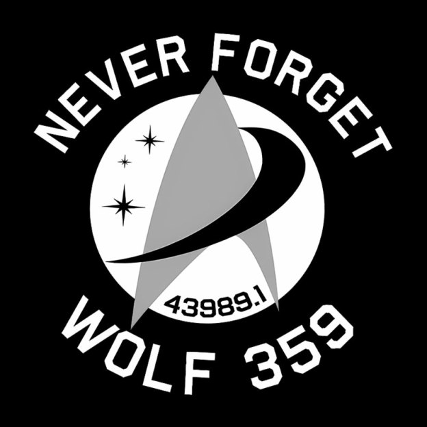 Never Forget Wolf 359 Geek T-Shirt
