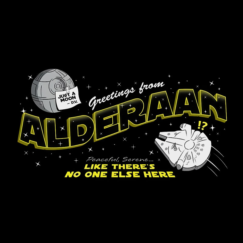Greetings From Alderaan Geek T-Shirt
