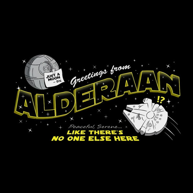 Greetings From Alderaan Geek T-Shirt