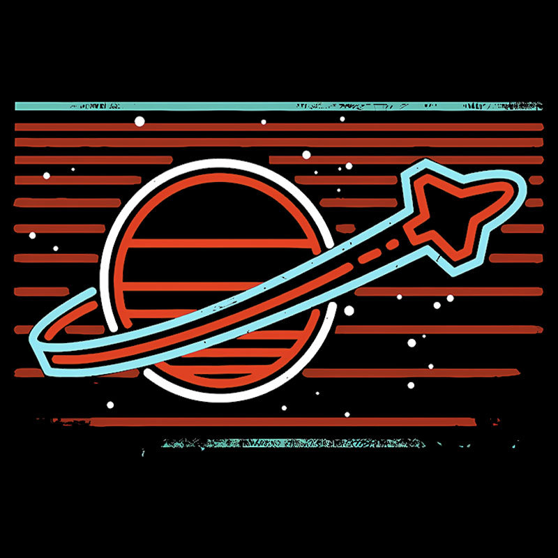 Retro Space Launch Geek T-Shirt
