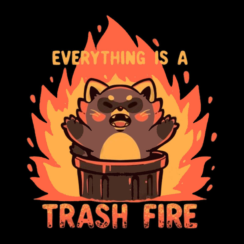 Everything is a Trash Fire Geek T-Shirt