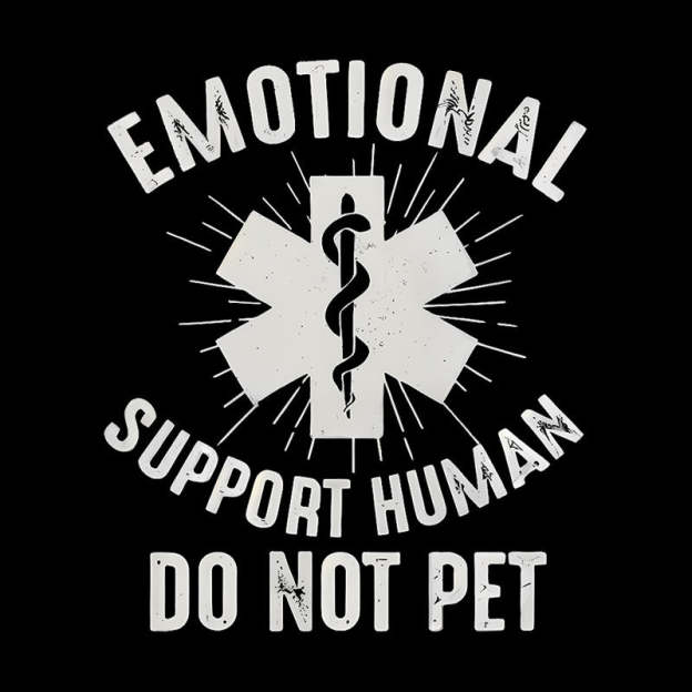 Emotional Support Human Geek T-Shirt