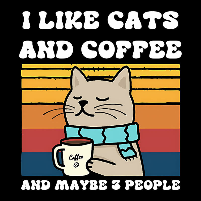 Mi Piacciono I Gatti E Caff&egrave; Camicia Amante Del Caff&egrave; Tee