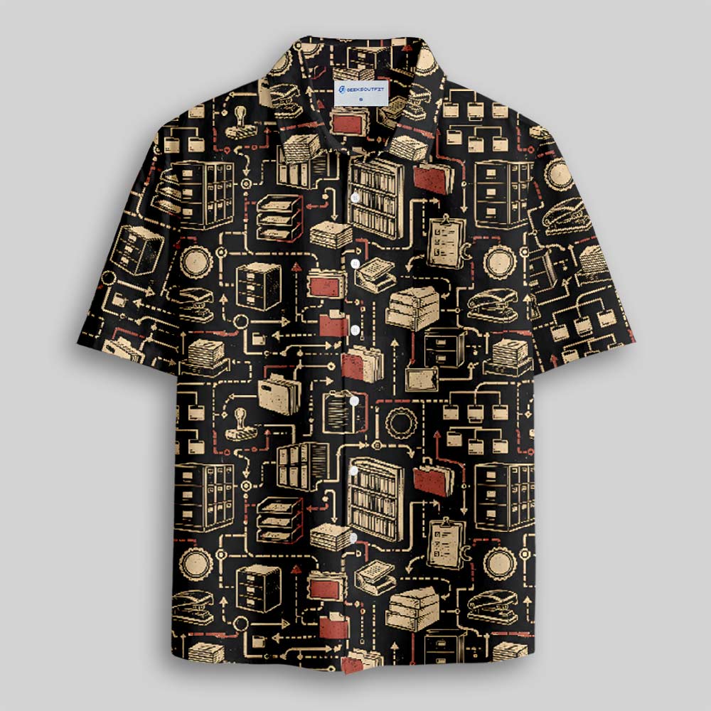 Data Storage Department Button Up Pocket Shirt