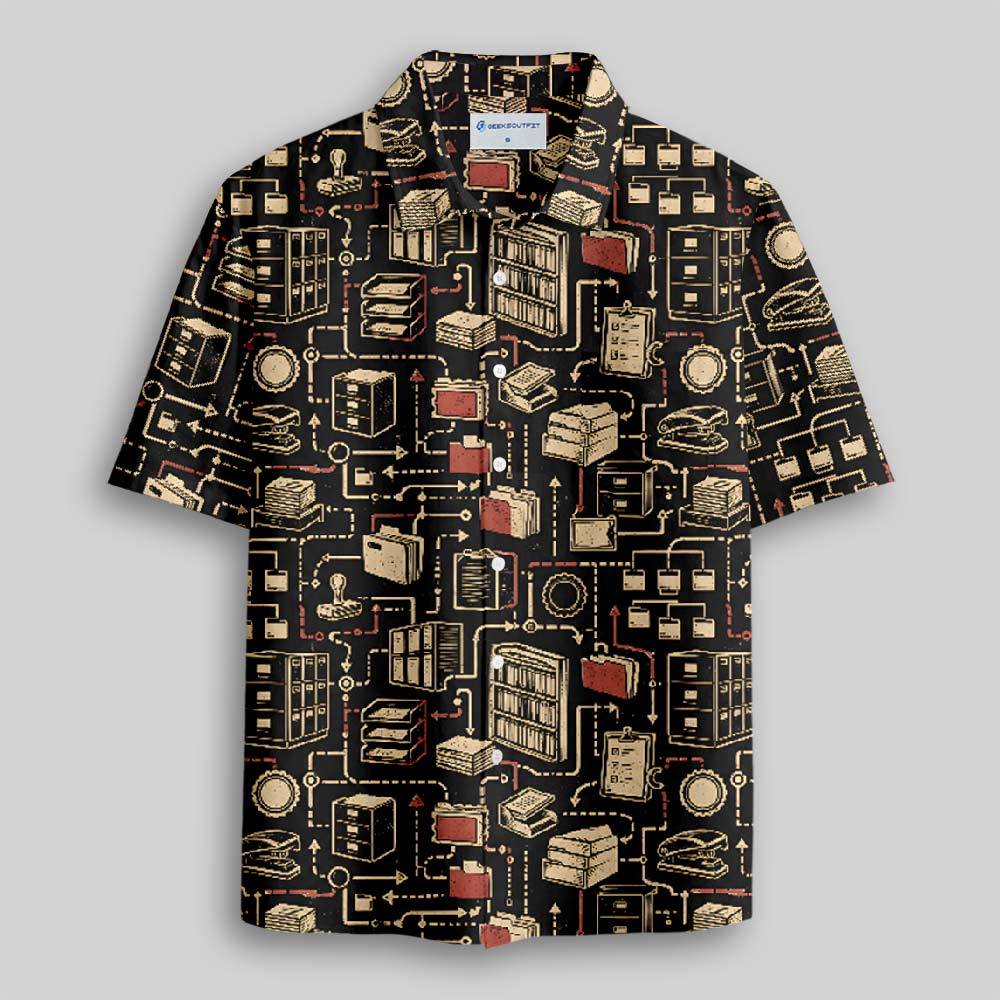 Data Storage Department Button Up Pocket Shirt
