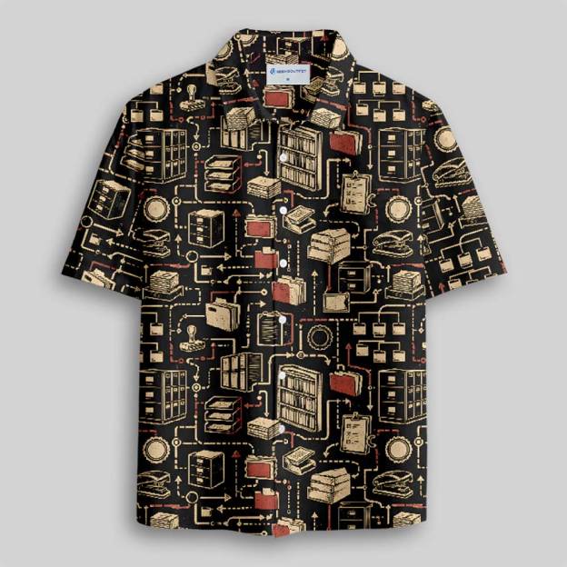Data Storage Department Button Up Pocket Shirt