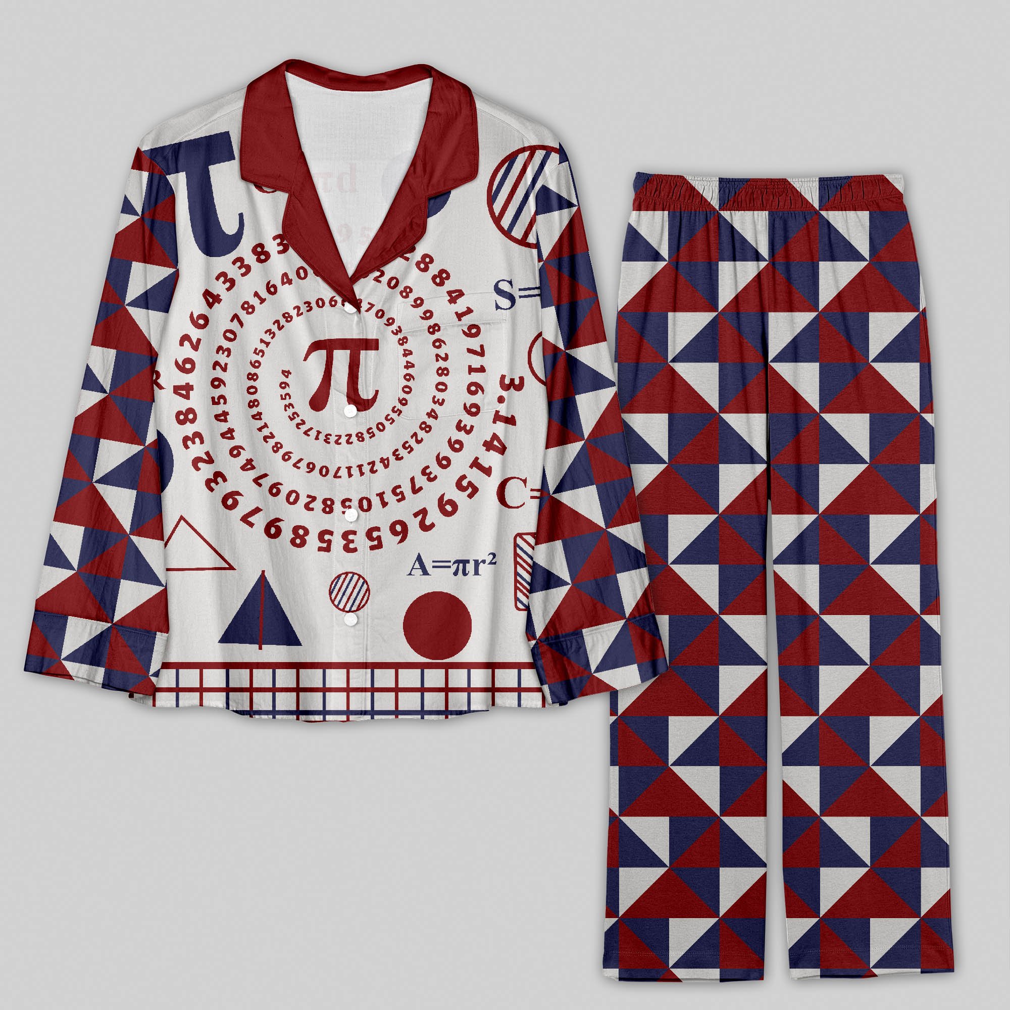 Math Pi Geek Pajama Sets