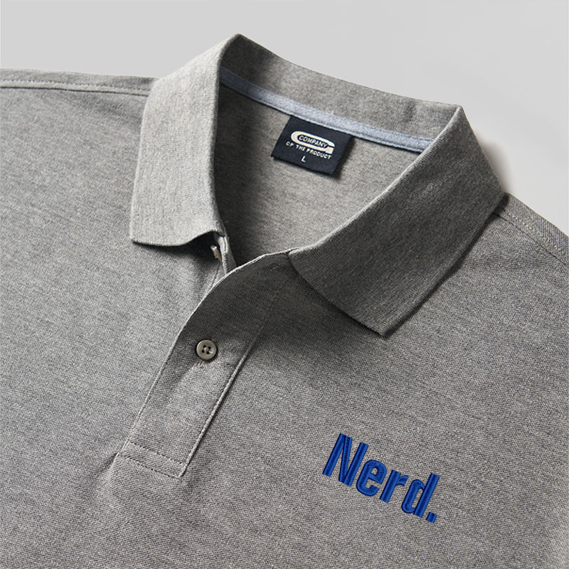 Nerd Geek Embroidered Polo Shirts