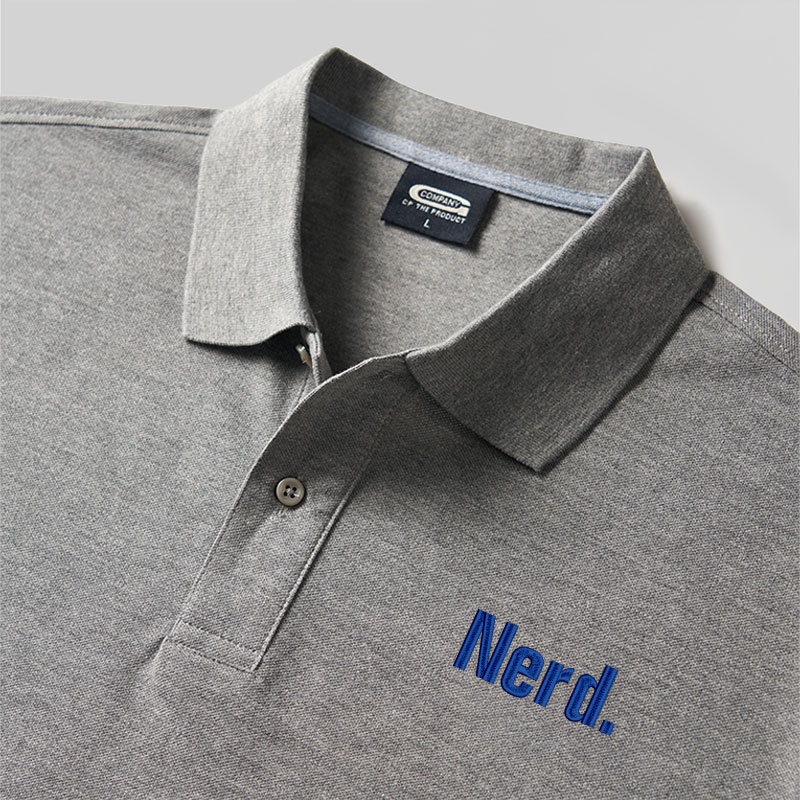 Nerd Geek Embroidered Polo Shirts