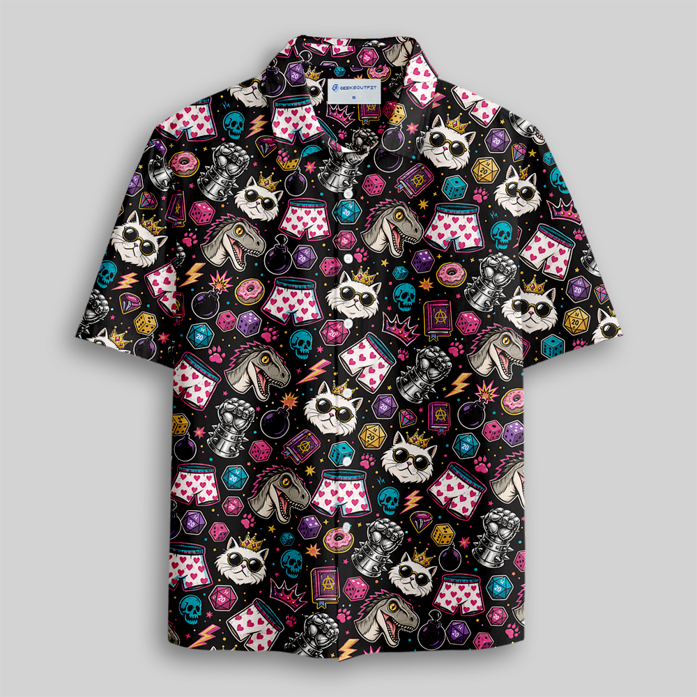Dungeon Crawler Carl Button Up Pocket Shirt