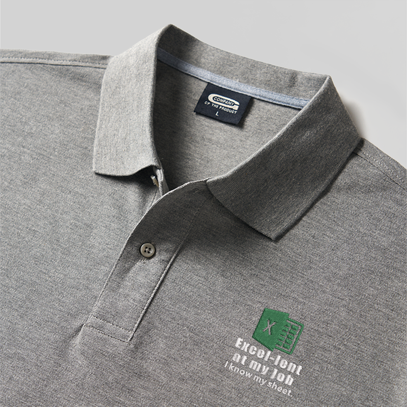 I Know My Sheet Geek Embroidered Polo Shirts