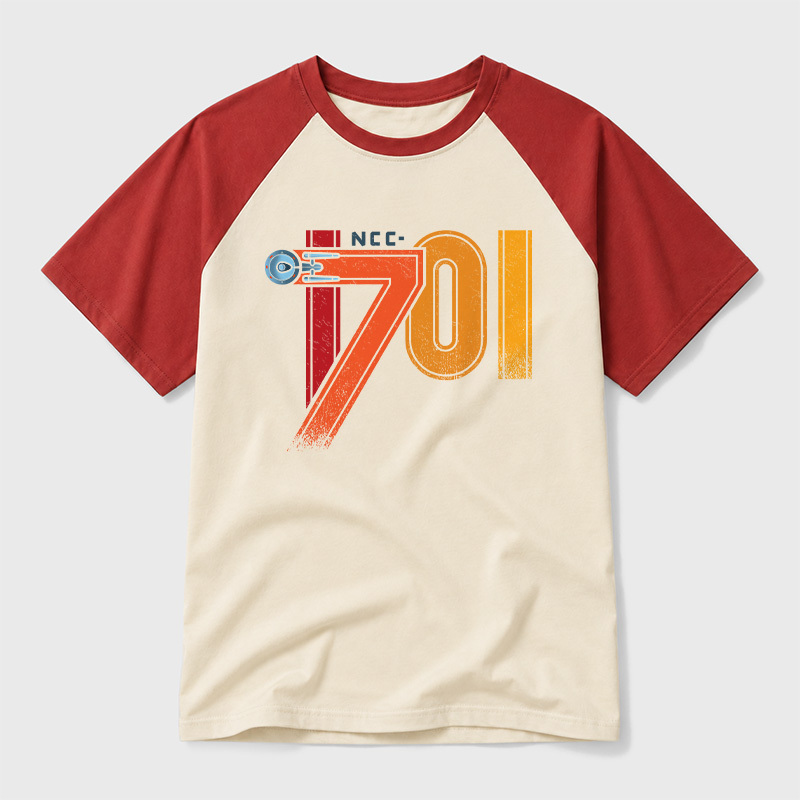 1701 Geek Retro Raglan T-Shirt