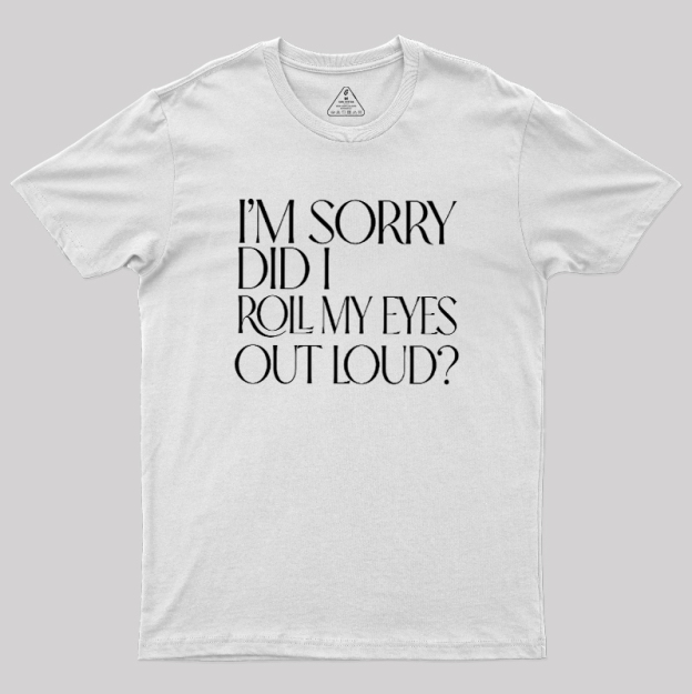 Eye Roll Humor Geek T-Shirt