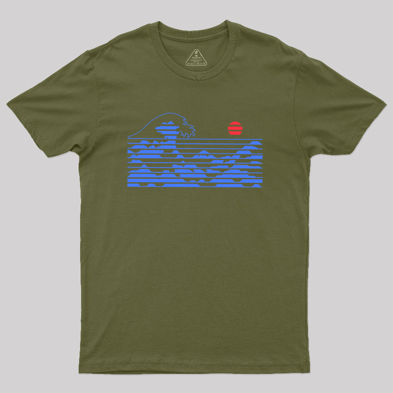 KANAGAWA STRIPE Geek T-Shirt