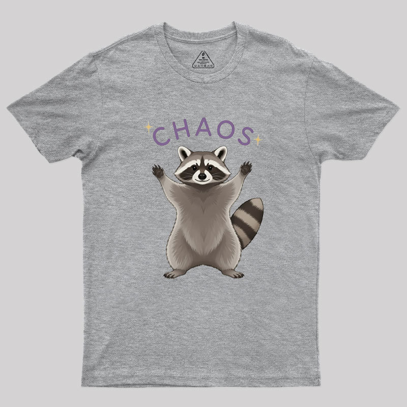 Raccoon Chaos Geek T-Shirt