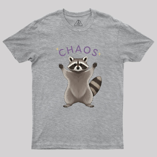 Raccoon Chaos Geek T-Shirt