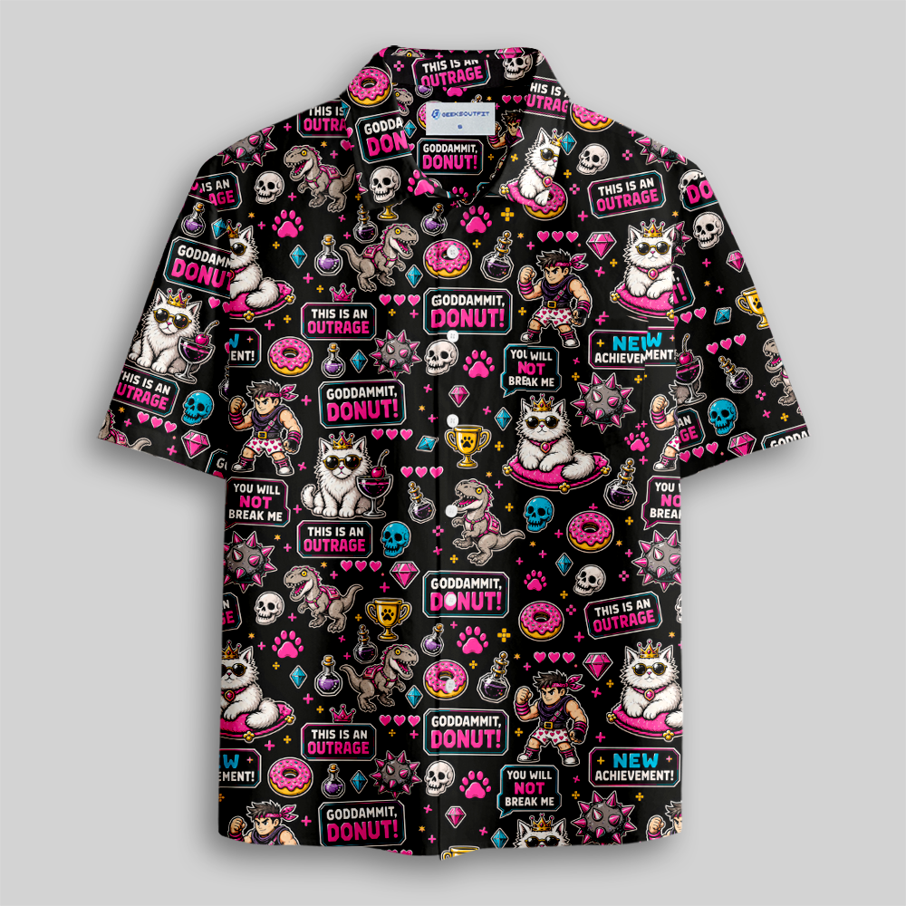 Loot, Paws & Poor Decisions Button Up Pocket Shirt