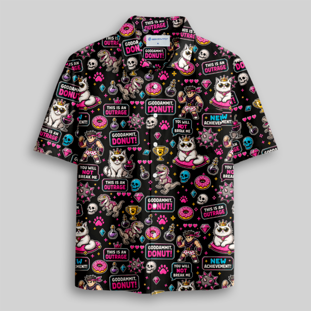 Loot, Paws & Poor Decisions Button Up Pocket Shirt