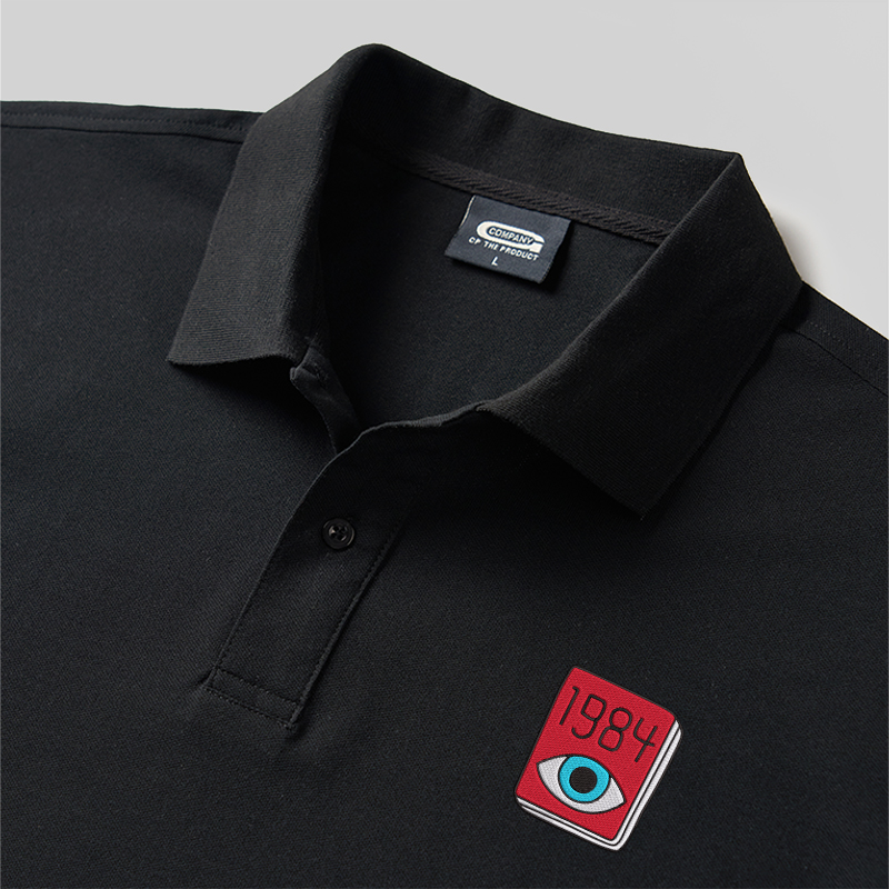 1984 Eye Geek Embroidered Polo Shirts