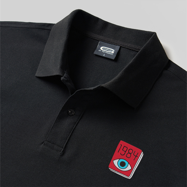 1984 Eye Geek Embroidered Polo Shirts