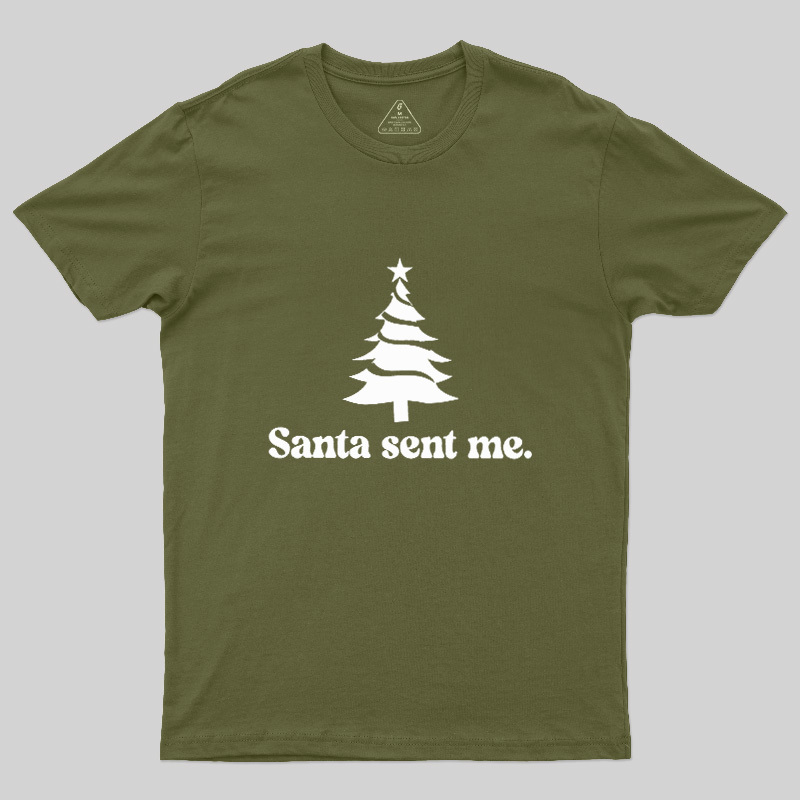 Santa Sent Me Geek T-Shirt