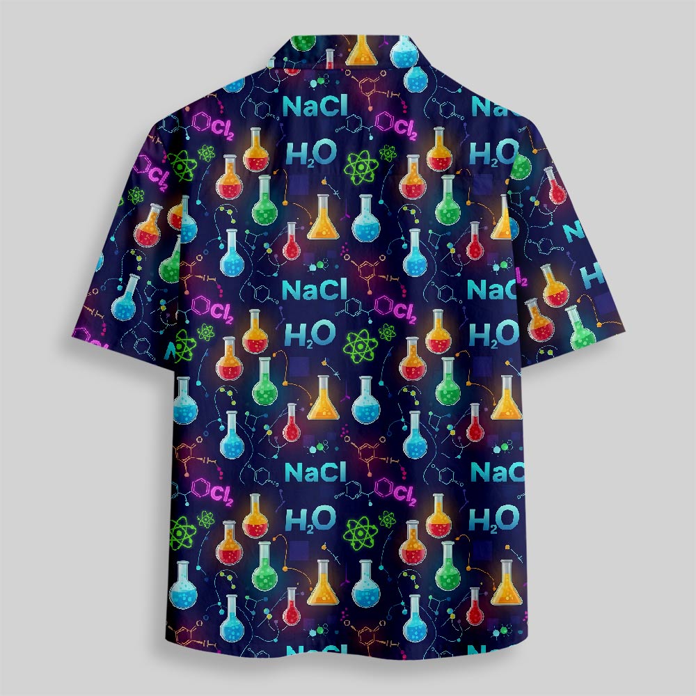 Chemistry Night Delight Button Up Pocket Shirt