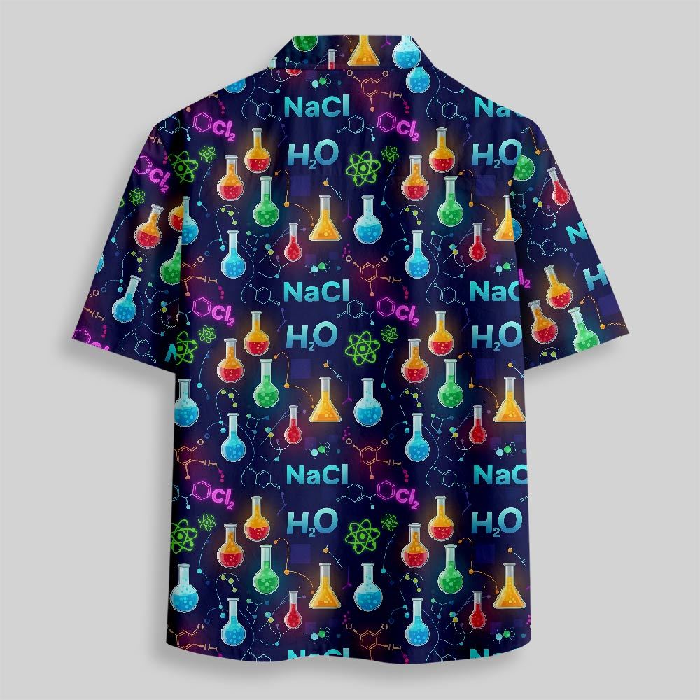 Chemistry Night Delight Button Up Pocket Shirt