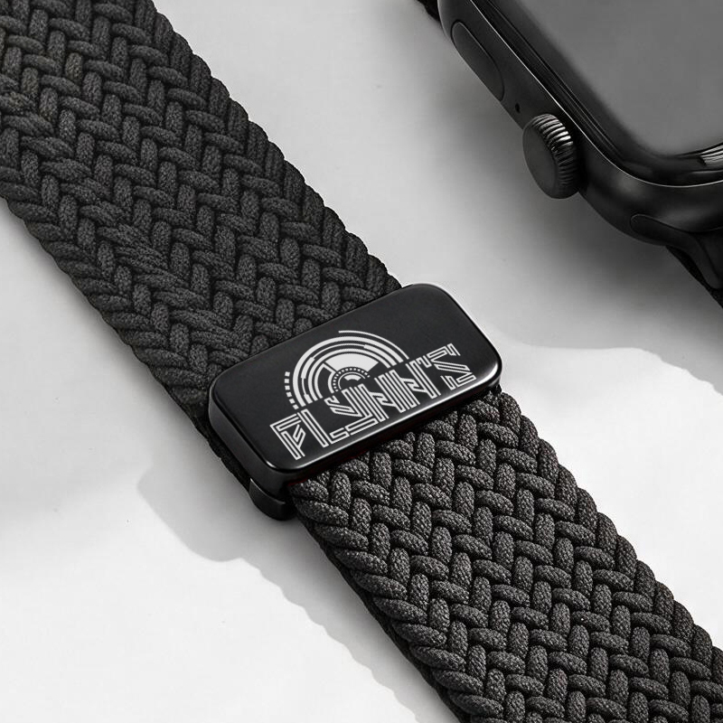 Flynn's Arcade Est 1982 Geek Braided Fabric Watchband
